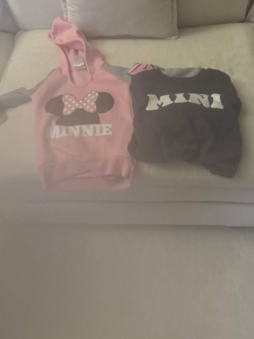Minnie Pink Hooded Kids Sweatshirt